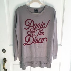MANHEAD Panic At The Disco Hi-low Sweater SZ 16